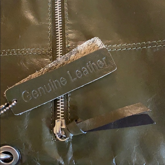 NINO BOSSI - Genuine Leather Olive Green Purse - Picture 6 of 7